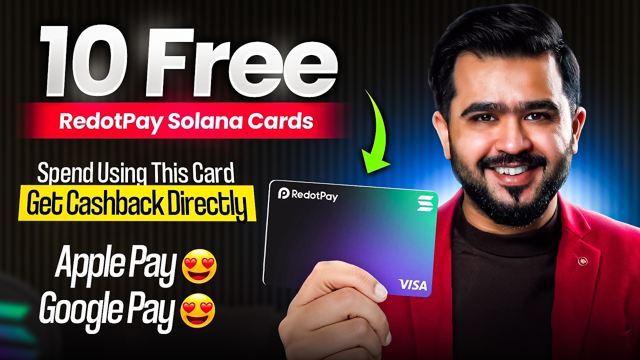 Big News| Get Free Redotpay Solana Card with Cashback Opportunity.