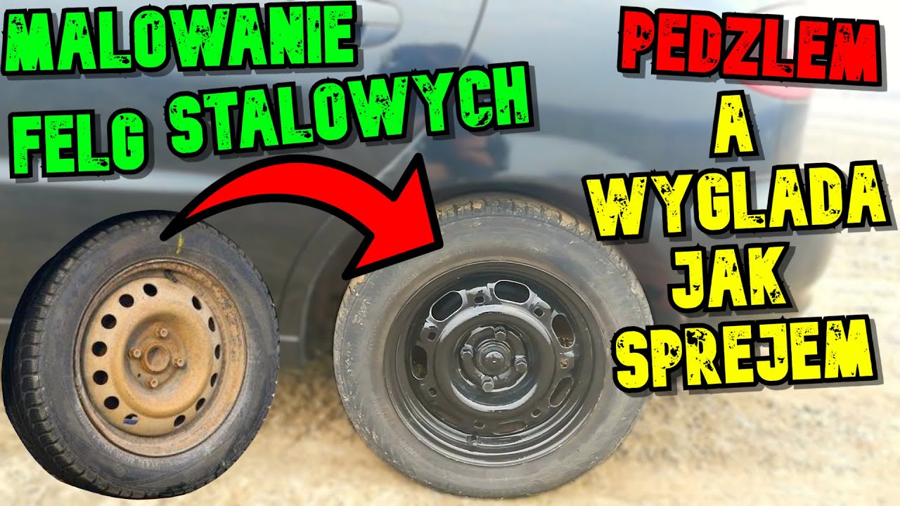 Maluje FELGI stalowe PĘDZLEM 🖌️ wyglądają JAK lakierowane SPREJEM🚗➤ Tuning Lanosa #12 PORADNIK 👌 DIY