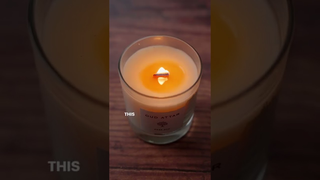 Best candles have wooden wicks