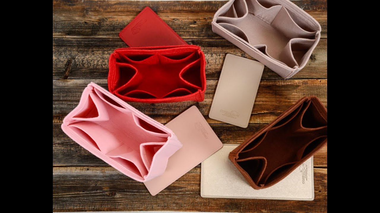 Basic Style Felt Bag Organizer in Fuchsia