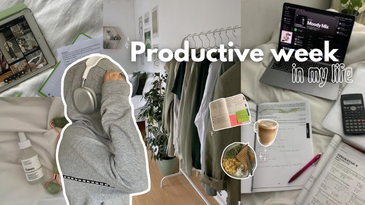 PRODUCTIVE WEEK in my life ! 🍜🪴 (Organisation, study, skincare, shopping…)