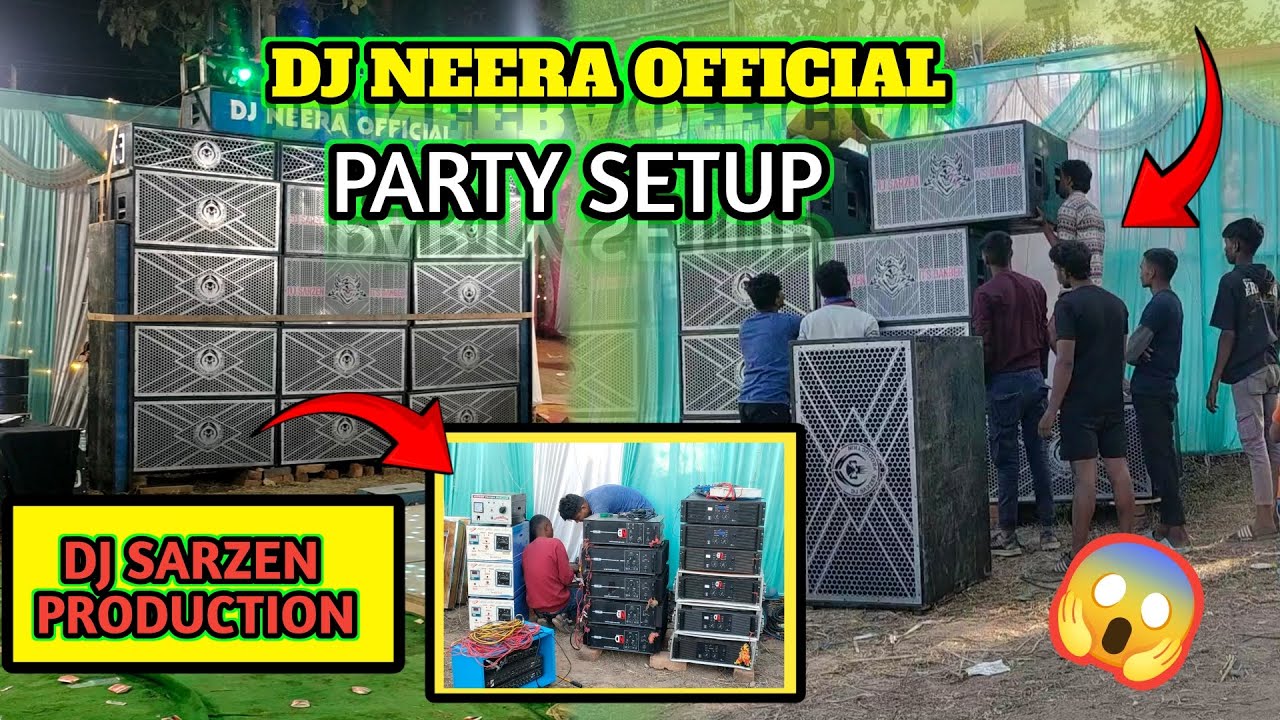 DJ SARZEN PRODUCTION 🔥 Dj NEERA OFFICIAL / PARTY SETUP DUAL 18 /12 peace 🥵 HARD BASS 🔥 