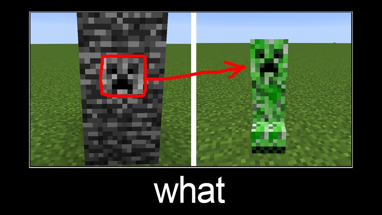 Minecraft wait what meme part 168 (creeper bedrock)