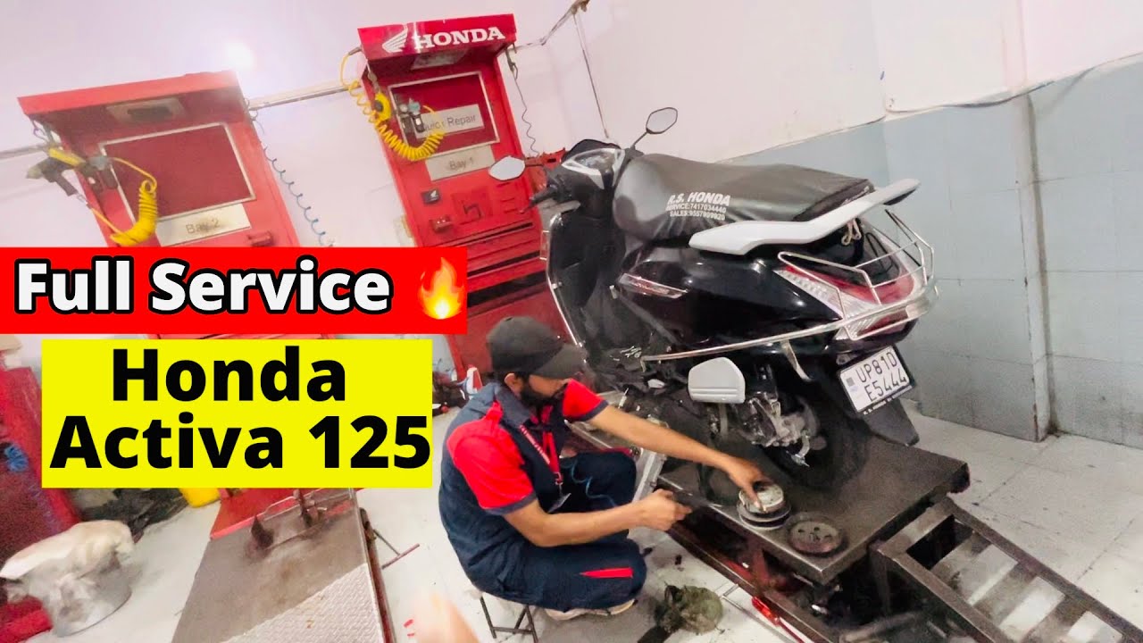 Honda Activa 125 Full Service Video | 2nd Service | Total Cost