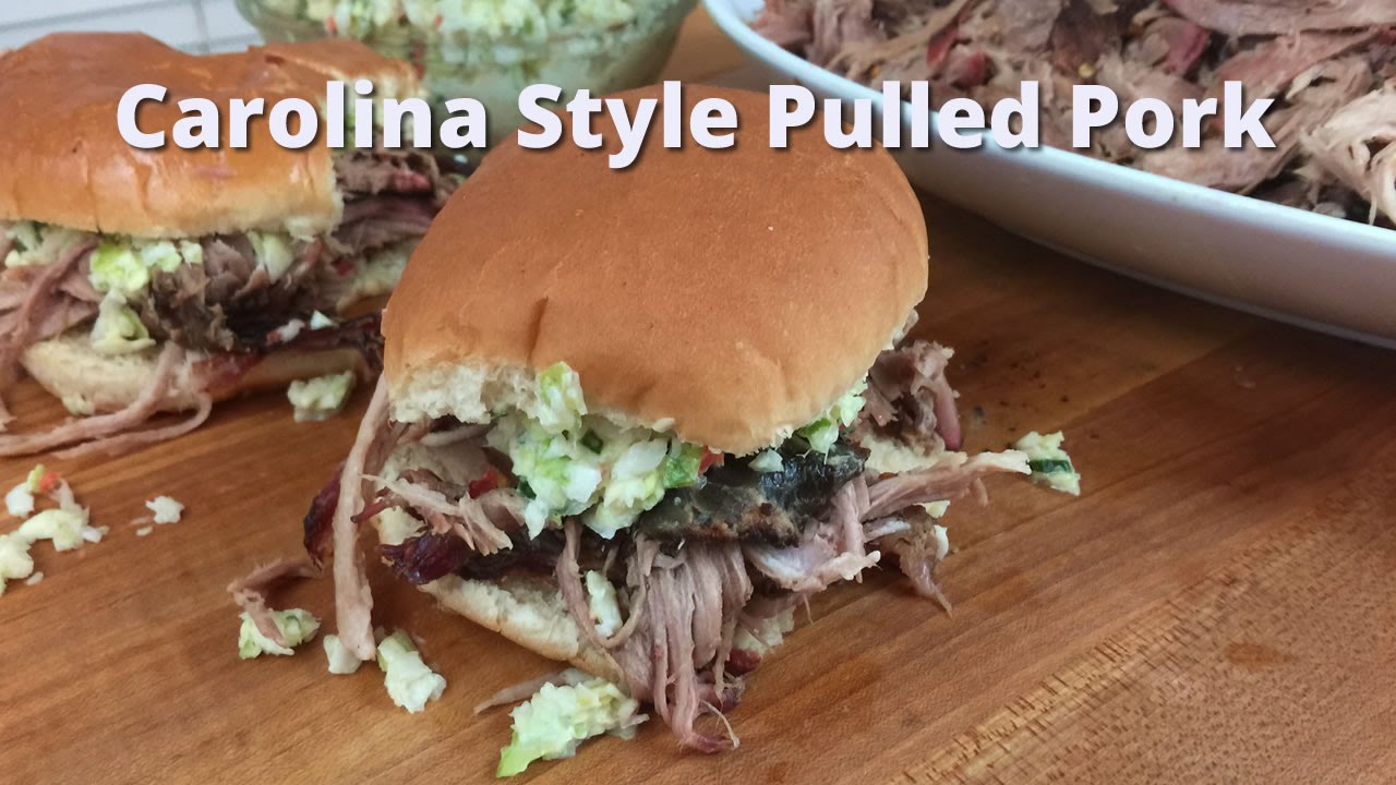 Carolina Style Pulled Pork Sandwiches | Carolina Barbecue on Big Green Egg Malcom Reed HowToBBQRight