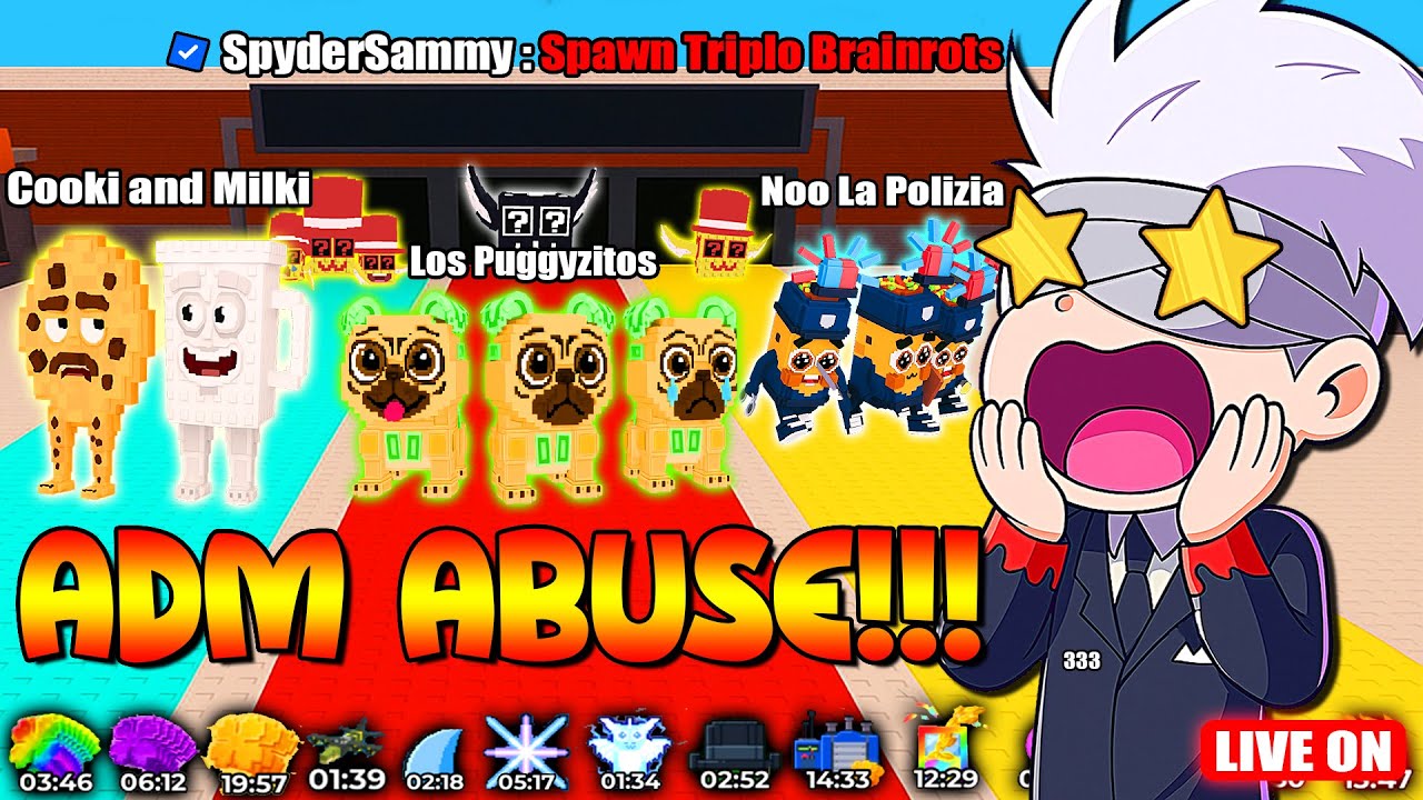 🎃 ADM ABUSE AGORA!!! 👾 REVENDEDOR DE BRAINROT 👾 !!! - EDDY333 - JOGANDO...
