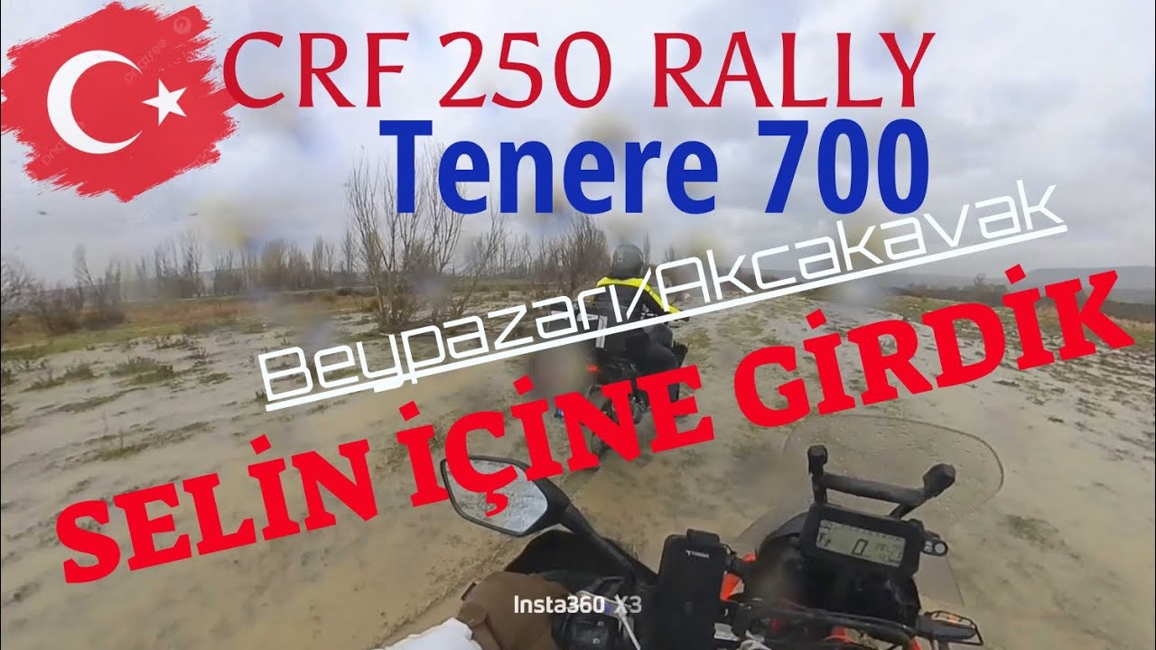 Hafif Enduro ile Ağır Enduro'nun Sel Mücadelesi/ (POV)🌿🌲🏍️Yamaha Tenere 700 ve Honda CRF 250 Rally 
