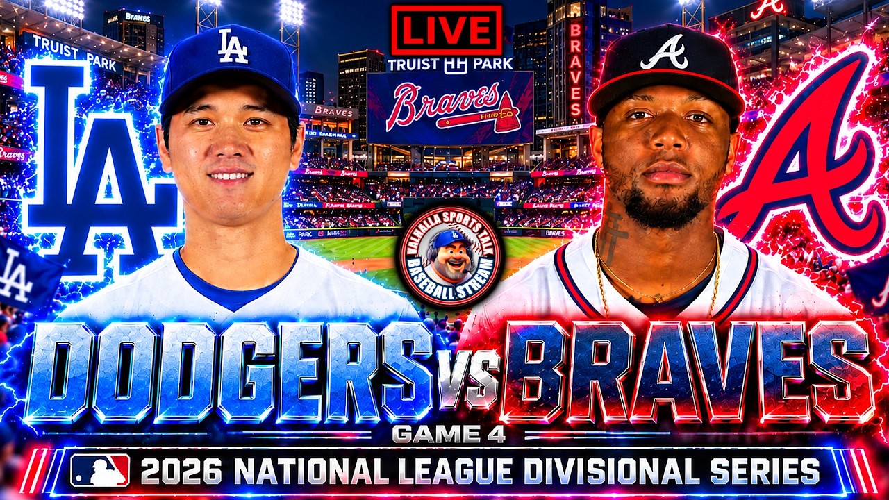 ⚾Los Angeles Dodgers VS Atlanta Braves 🔴 LIVE STREAM 🔴 MLB NLDS Game 4 Watch party Play By Play