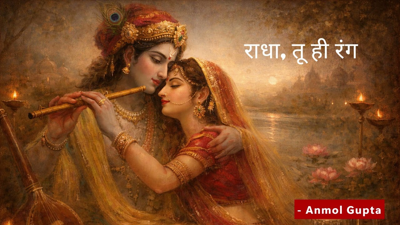राधा, तू ही रंग | Radha Tu Hi Rang | Soulful Krishna Song by Anmol Gupta