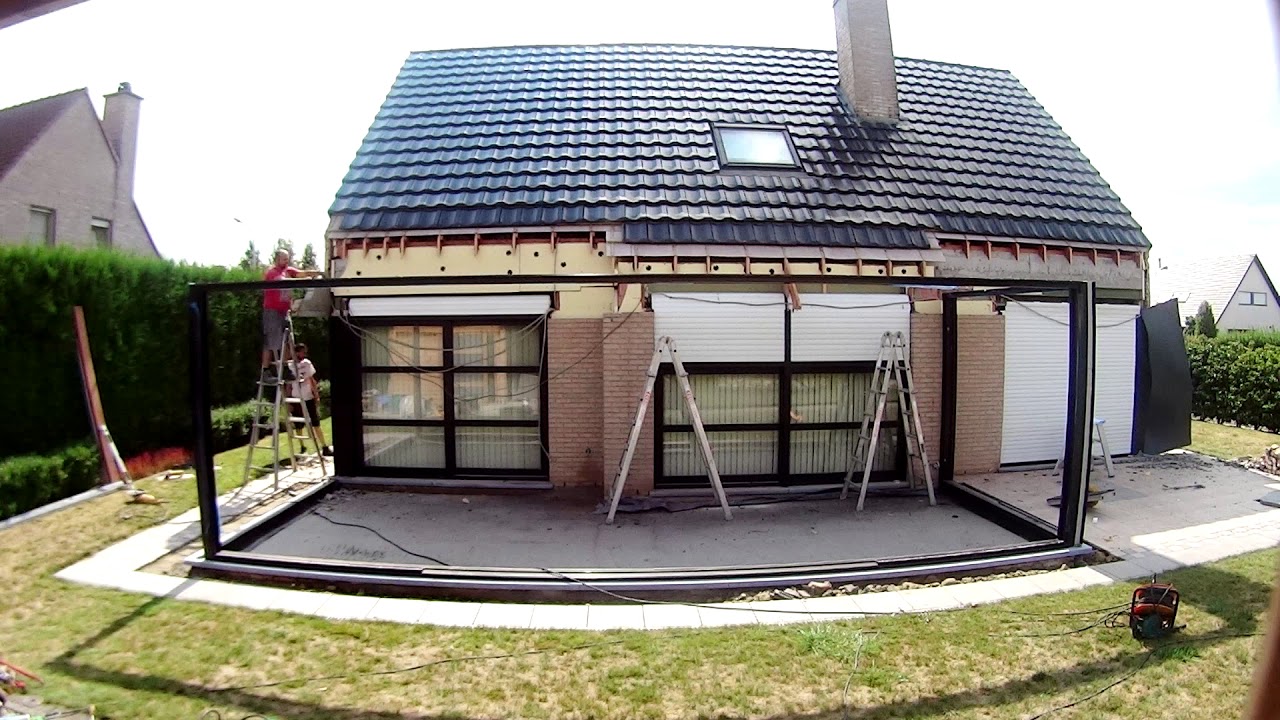 timelapse plaatsing veranda