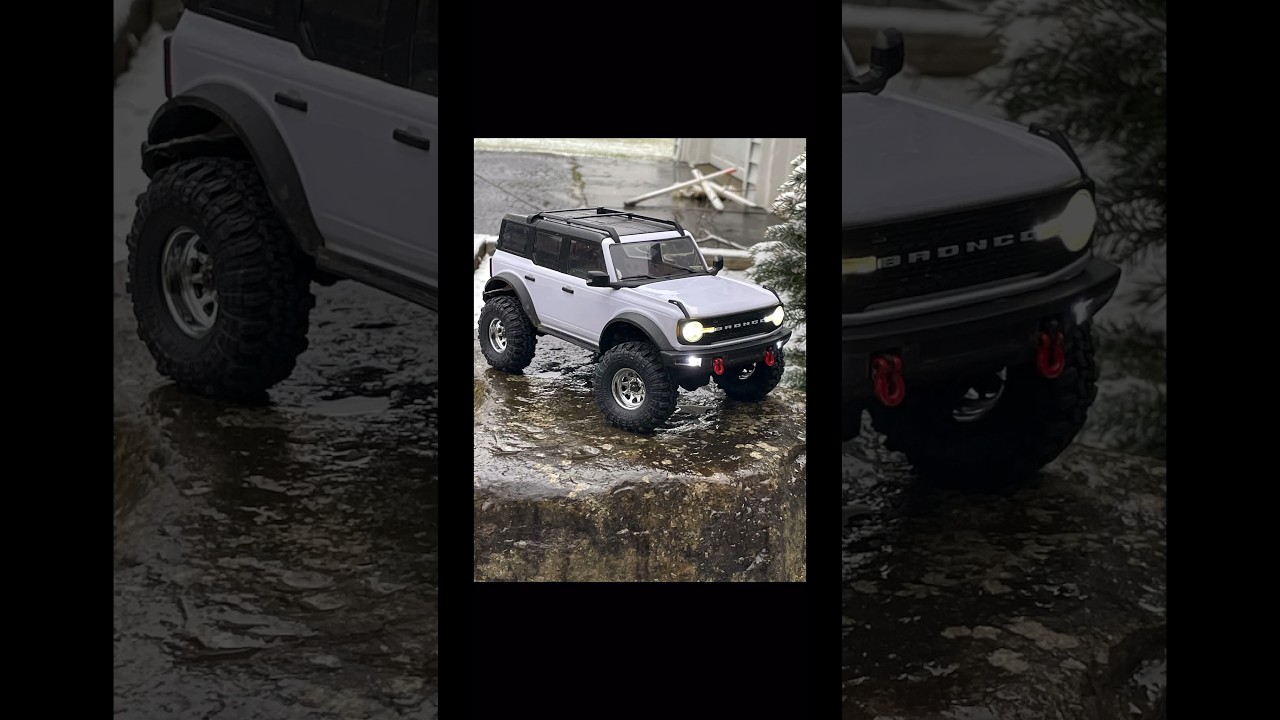 The white bronco got some upgrades😈 #offroad #car #traxxas #trx4m #bronco #injora