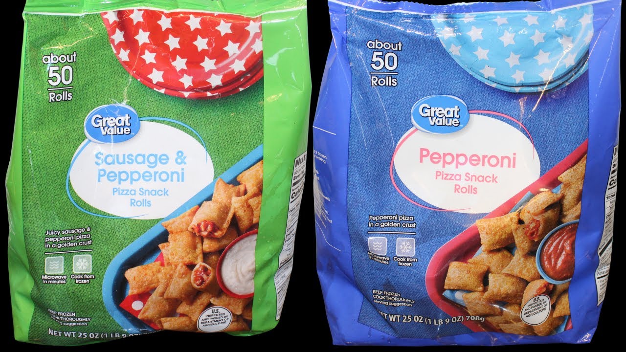 Great Value (Walmart) Pizza Snack Rolls: Sausage & Pepperoni and Pepperoni Review