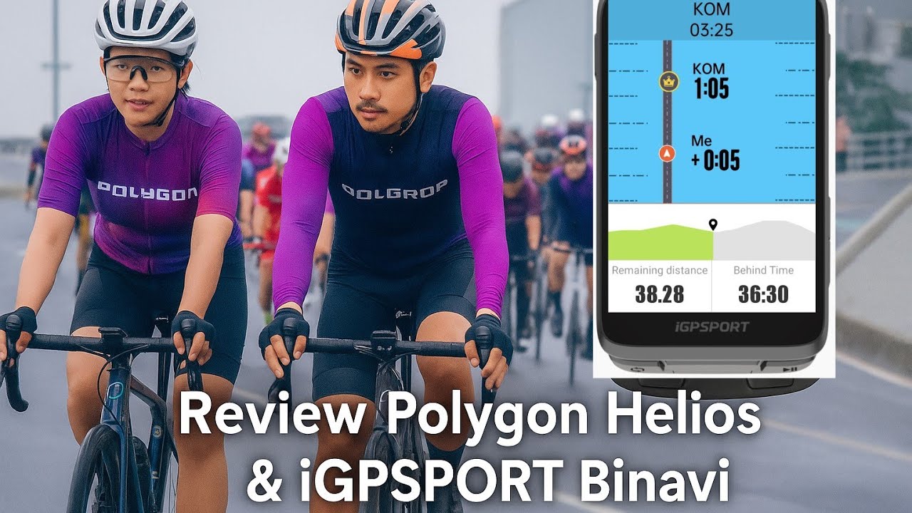 Polygon Helios A8 Di2 & iGPSPORT Binavi, Review Long Ride BSD - Carita