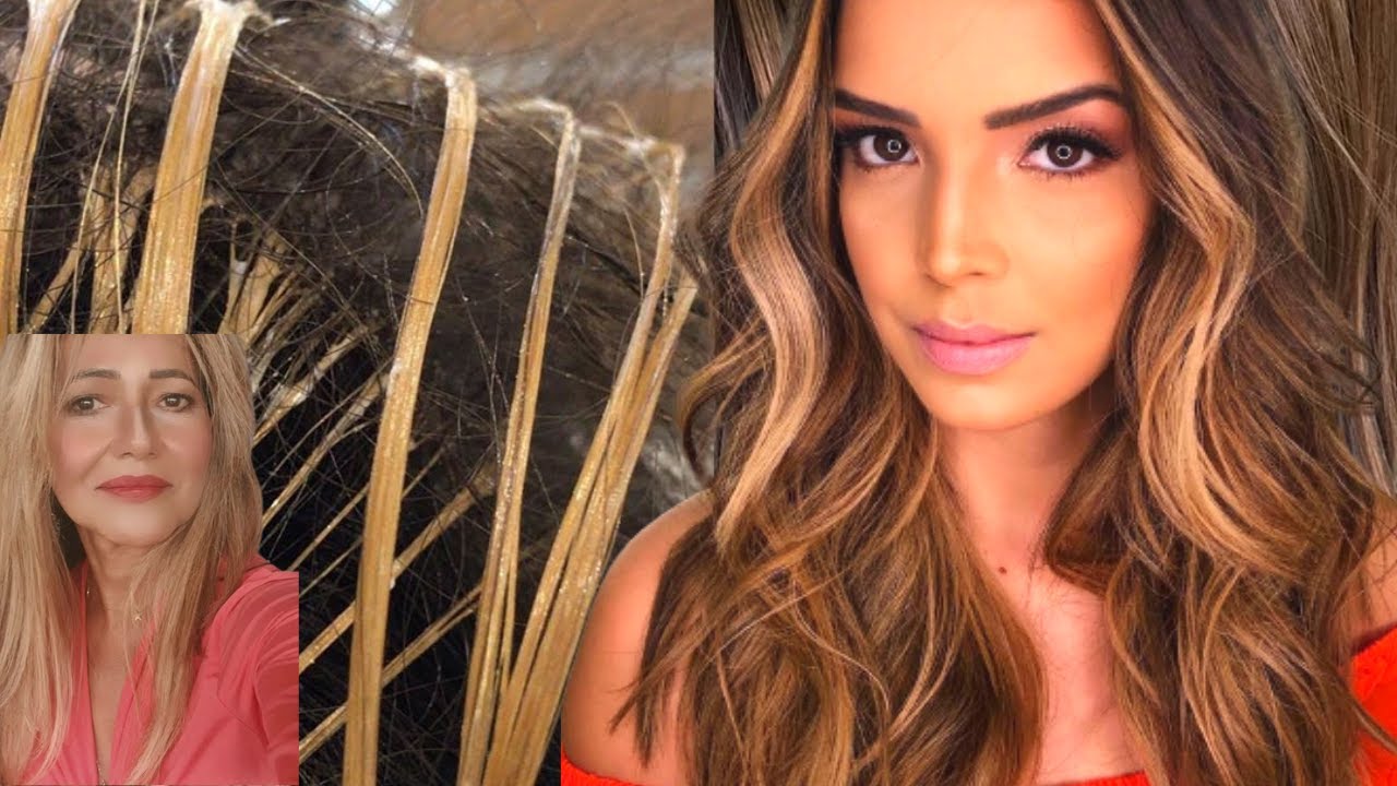 MELHOR MISTURAS CABELO MEL NO FUNDO 7 TONALIZAR APÓS MECHAS #HairTutorial