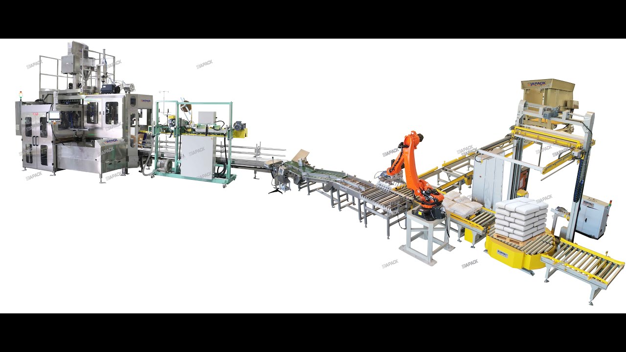 Automatic weighing bagging machine for 25-50kg powder material