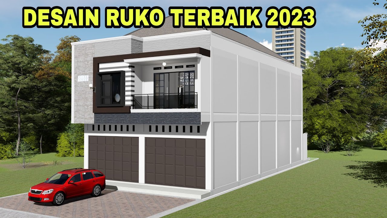Bikin Ruko 2 lantai 10x22m dengan Desain Terbaik oleh Dewi Kornida