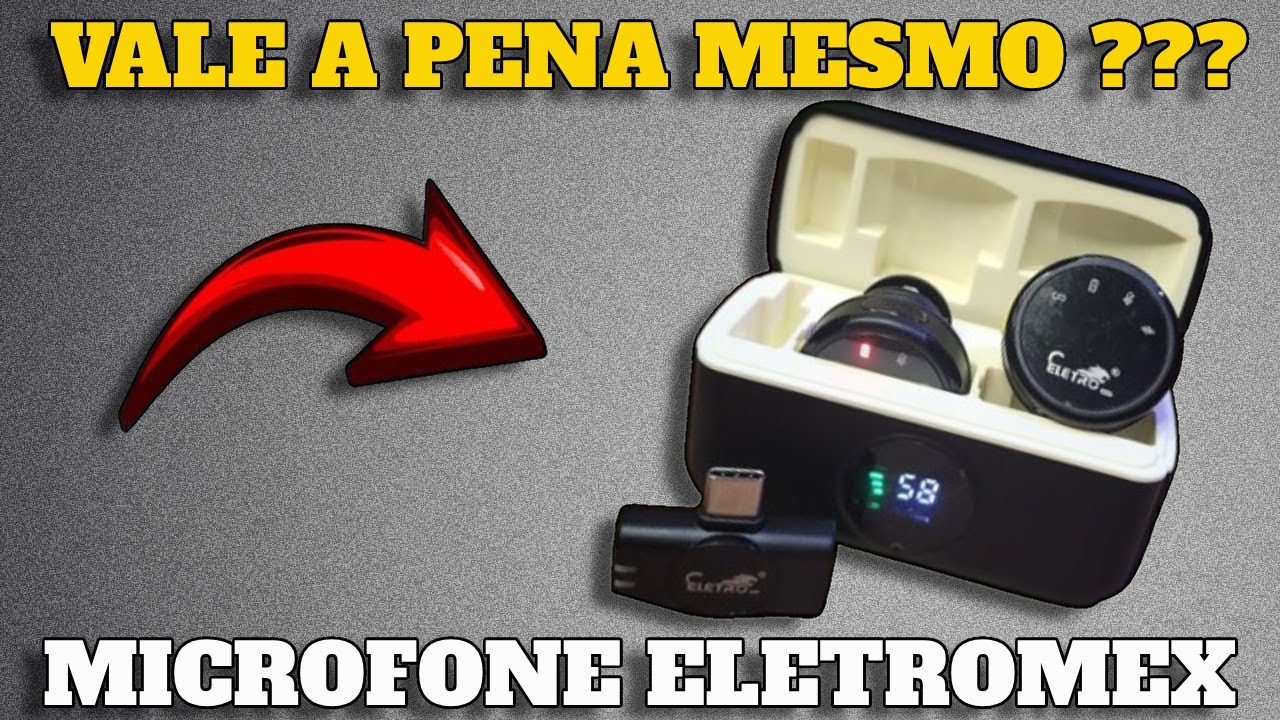 Microfone de Lapela Eletro El-1837 - Microfone de Lapela Eletromex