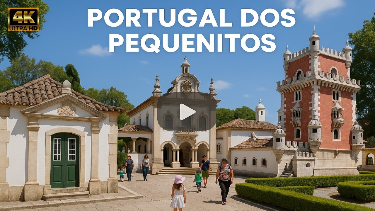 Мини-Португалия 🇵🇹✨ Portugal dos Pequenitos в Коимбре | Крошечный мир в 4K