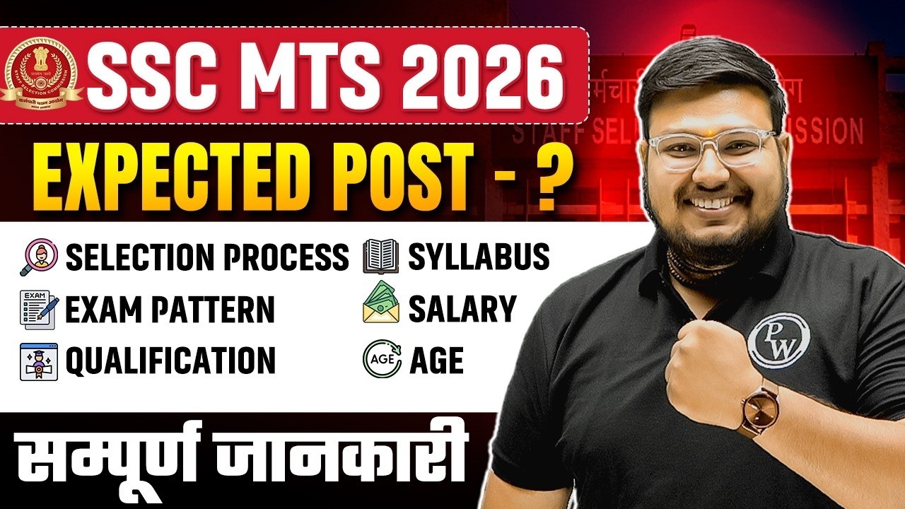 SSC MTS 2026 | SSC MTS Expected Post, Syllabus, Exam Pattern, Salary, Qualification | SSC Wallah