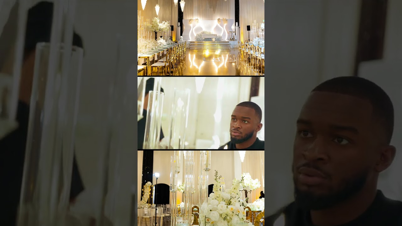 White and gold luxury wedding decor at Aristide McKinney