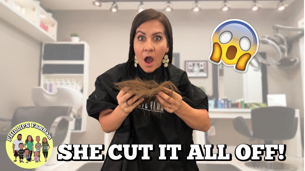 ✂ SHE CUT IT ALL OFF!! TINA'S NEW HAIRCUT and COLOR TRANSFORMATION!