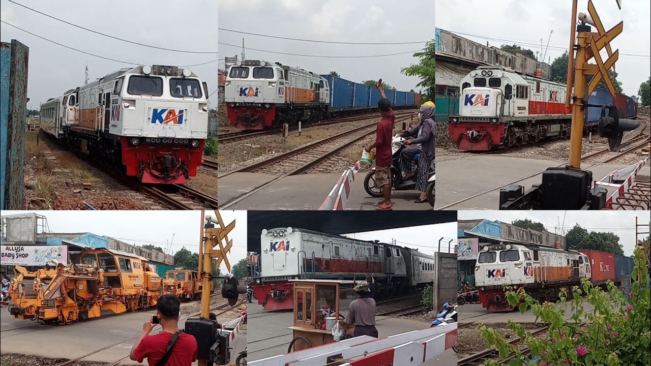 KLB MTT Plasser & Theurer Kuning! JPL 1 & 194 Bawah FlyOver Stasiun Cikampek