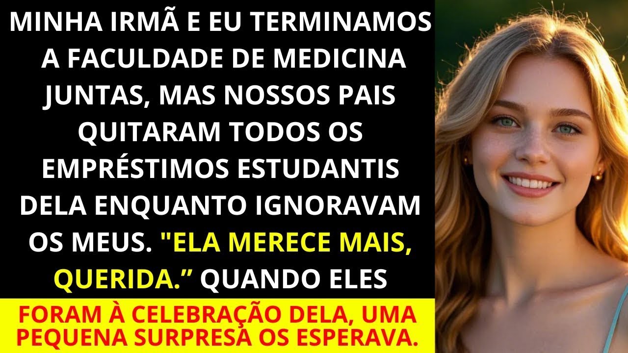 Meus pais quitaram todas as dívidas estudantis da minha irmã depois que nos formamos juntas na fa