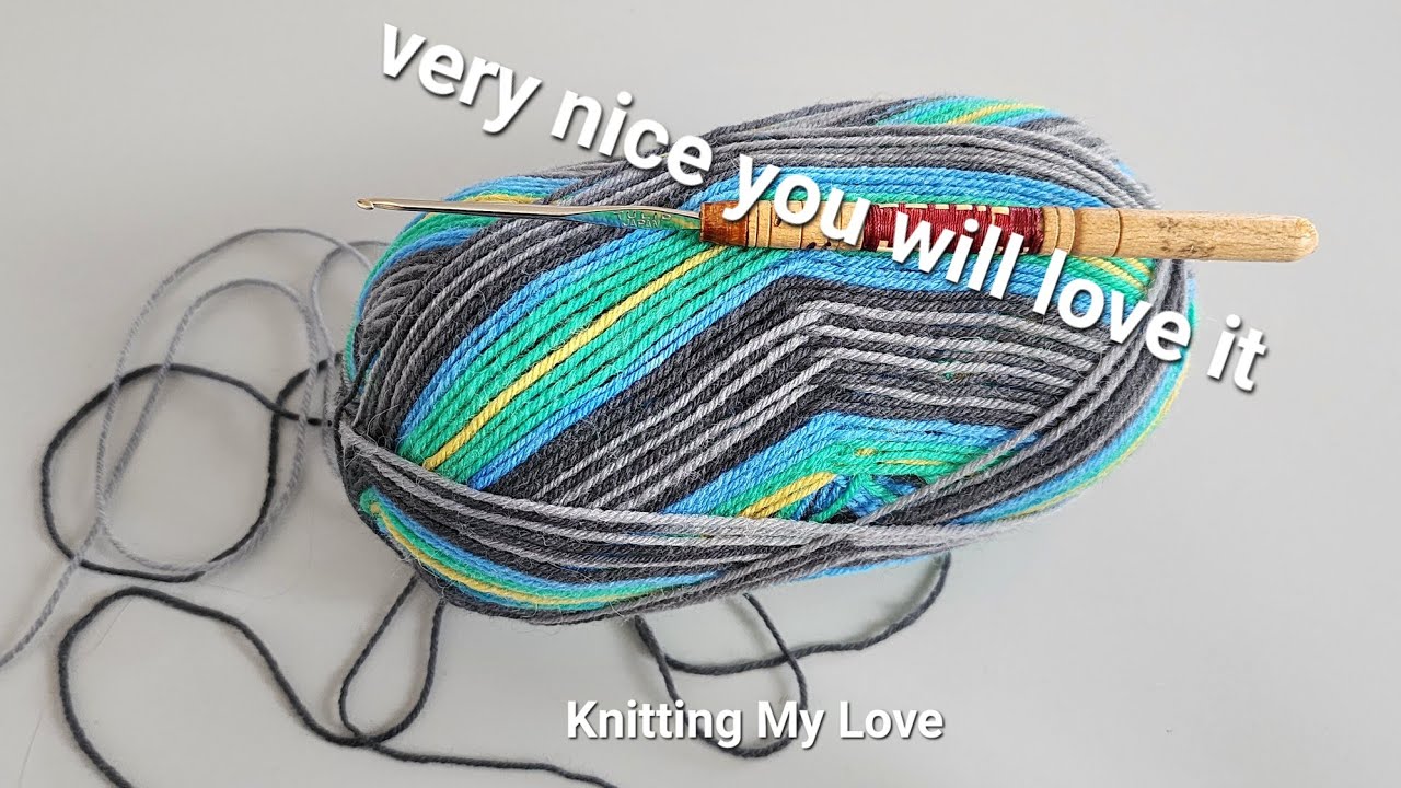 WONDERFUL! Only 2 LINE! You will love this simple and stylish model! CROCHET STITCH