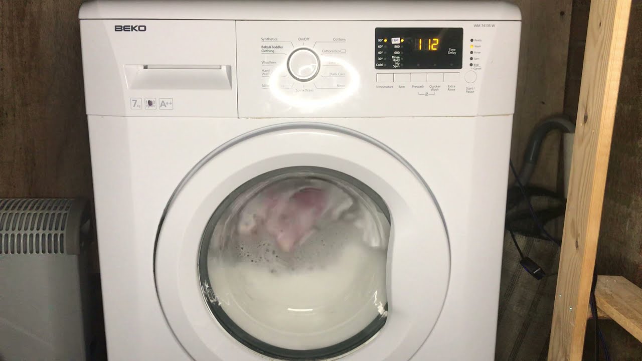 beko WM74135W - two bathmat boilwash