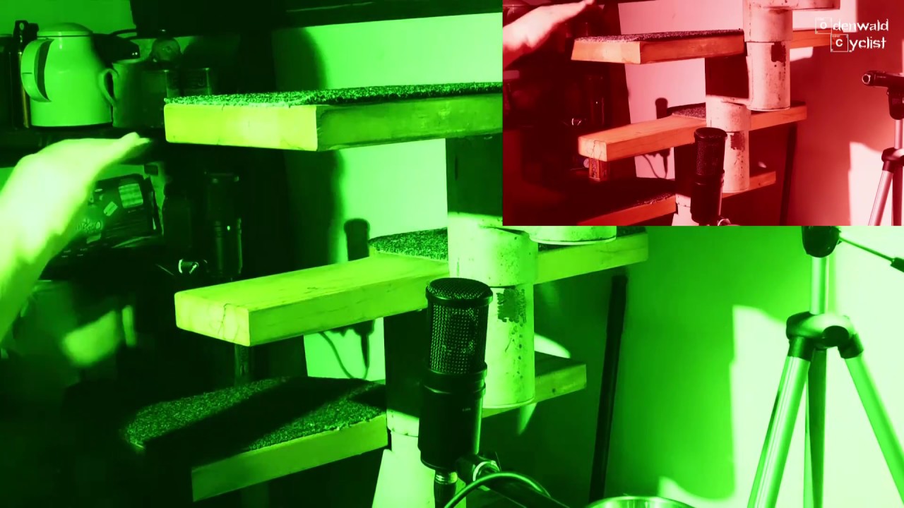 Treppe als Schlagzeug spielen