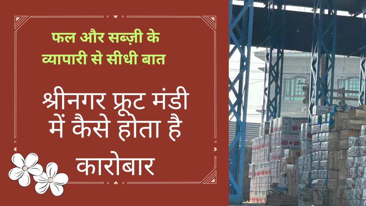 How Srinagar (Kashmir) fruits and vegetable market operates?  Direct talkwith Mandi trader