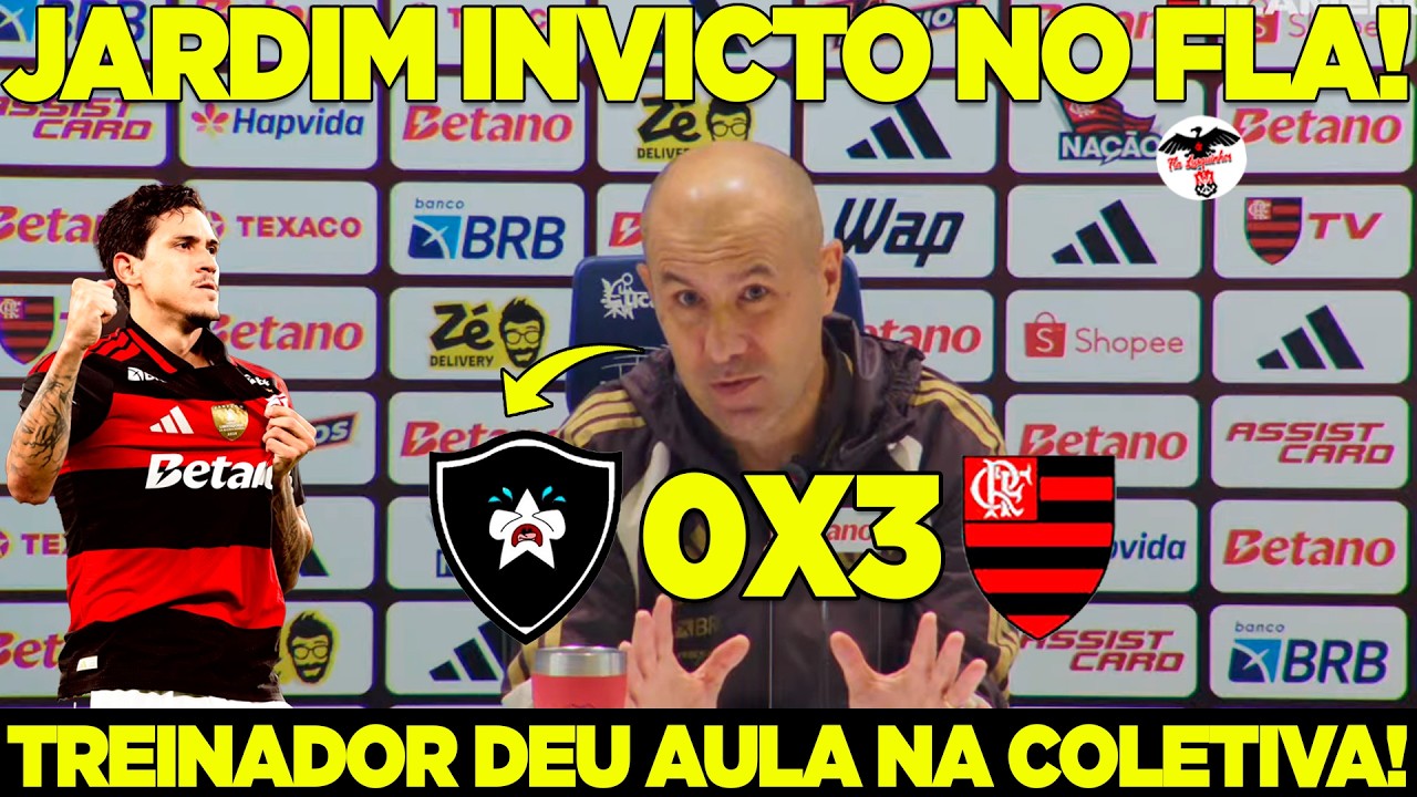 COLETIVA DE LEONARDO JARDIM! TREINADOR ESTÁ INVICTO NO MENGÃO! BOTAFOGO 0X3 FLAMENGO NO BRASILEIRÃO