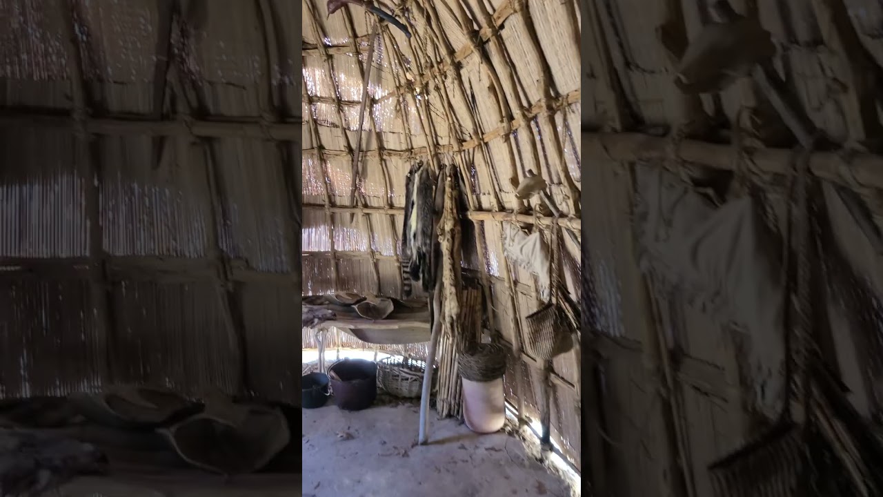 Powhatan Tribal House, Jamestown Settlement, Virginia, USA
