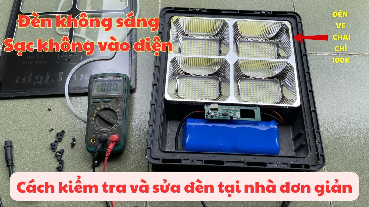 Cách kiểm tra và sửa chữa đèn năng lượng mặt trời tại nhà đơn giản dễ làm