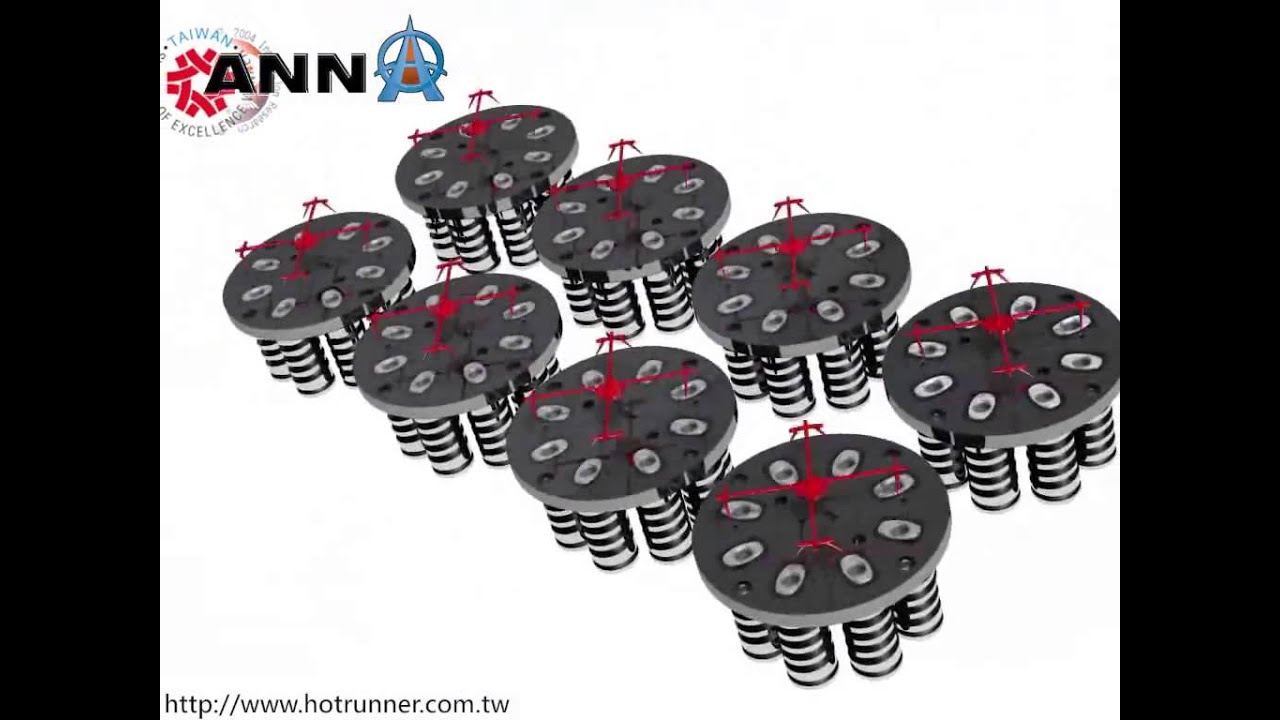 11  64 Cavity Syringe Mold Animation