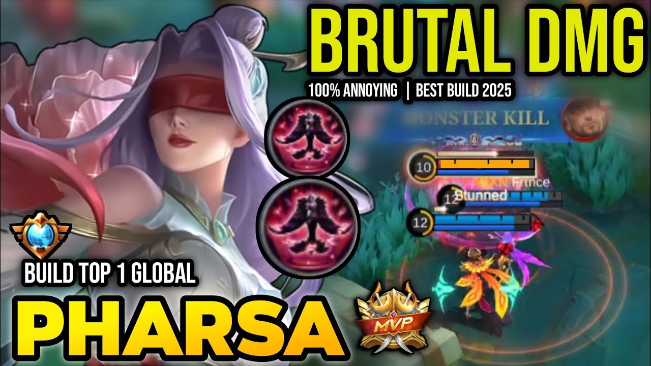 PHARSA BEST BUILD 2025 | BUILD TOP 1 GLOBAL PHARSA GAMEPLAY | MOBILE LEGENDS✓