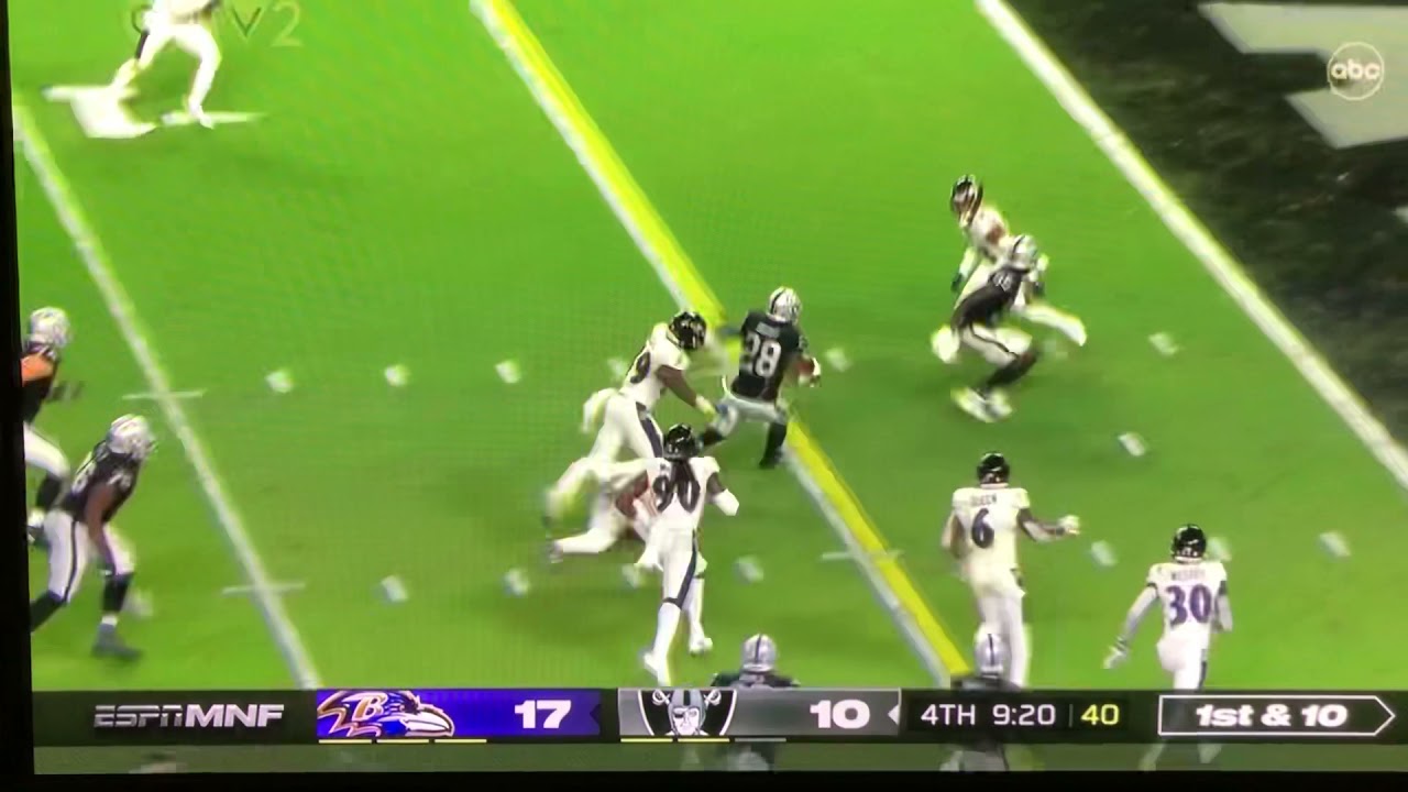 Josh Jacobs game tying 15 yard TD