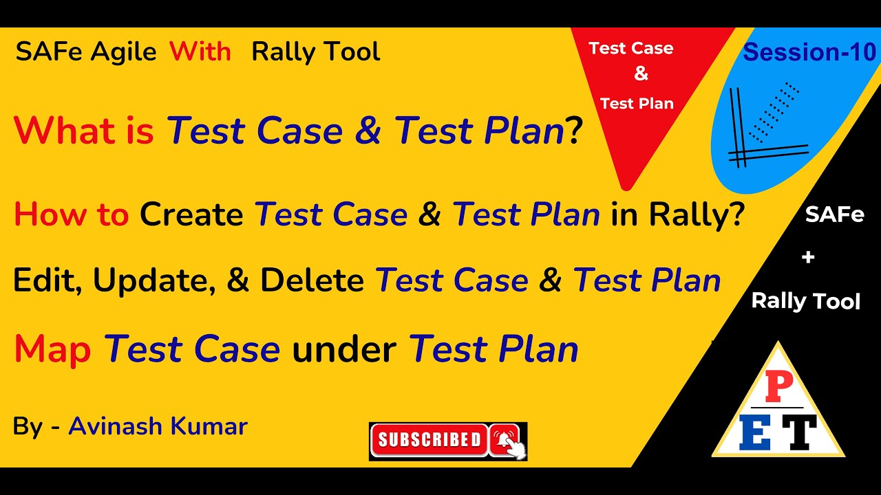 Test Case and Test Plan in Rally Tool