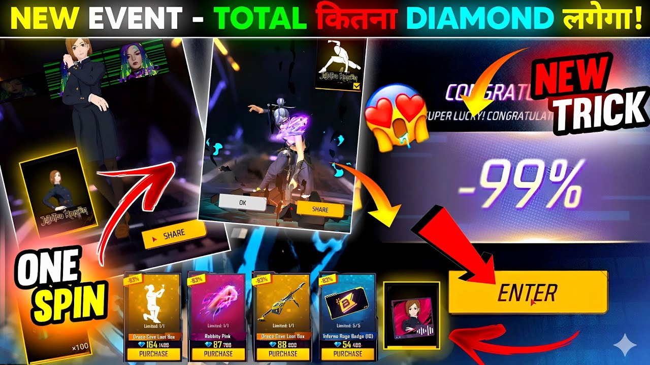 Mystery Shop Free Fire SPIN Today🥳🤩 | Free Fire New Event | Ff New Event | Free Fire New Event Today