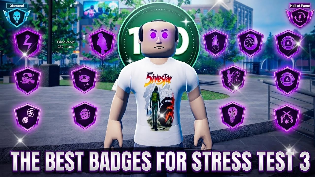 THESE ARE THE BEST BADGES IN PRACTICAL BASKETBALL STRESS TEST 3