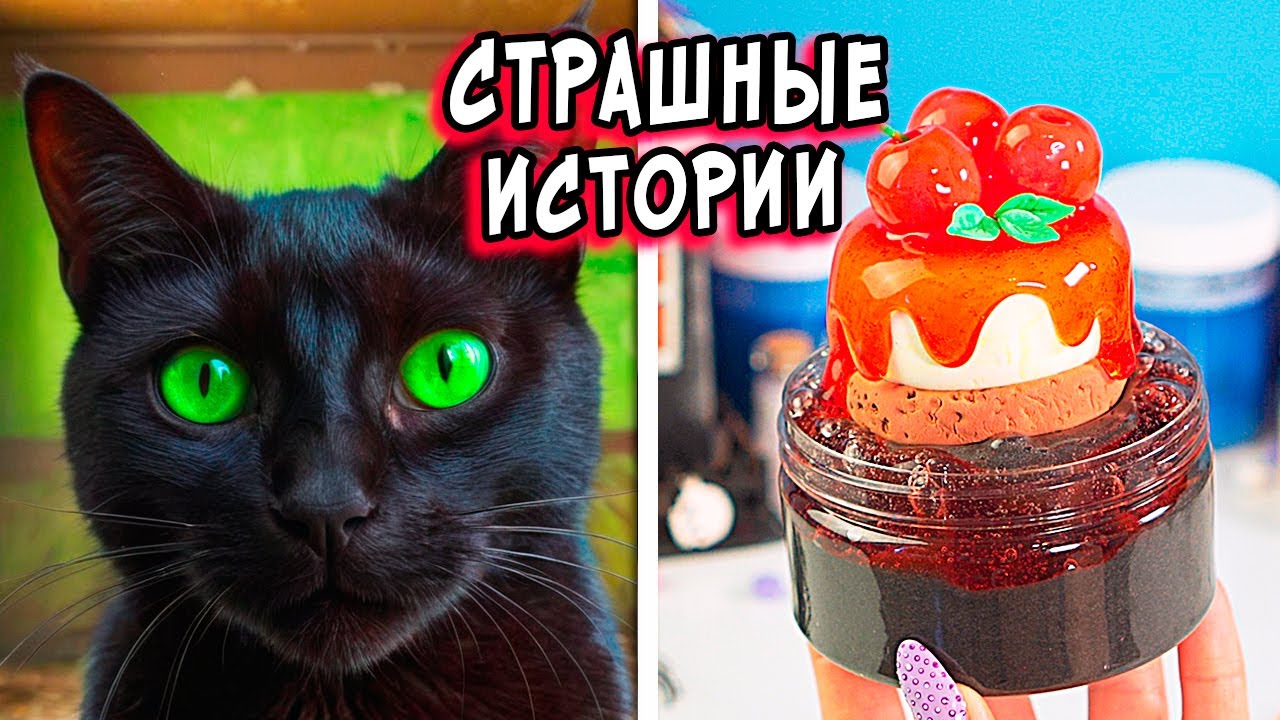 Истории со слаймами. ЧЁРНЫЕ КОШКИ. Страшные истории в реальной жизни