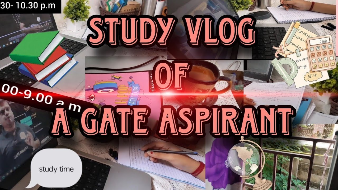 STUDY ROUTINE FOR GATE ASPIRANT 📚Study Vlog for Gate📝..Study Invaluable..A day in my life of student