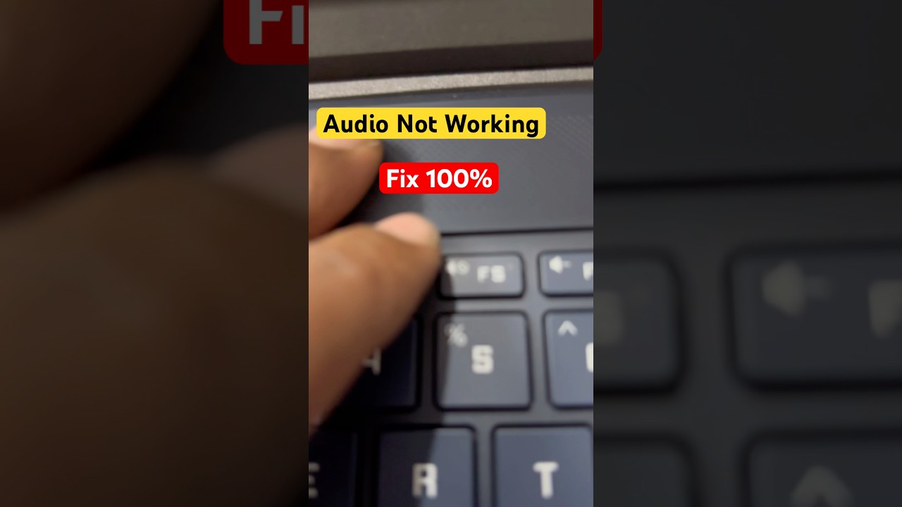 HP Victus Gaming 8DCD Series Laptop Audio Sound Not Working Problem