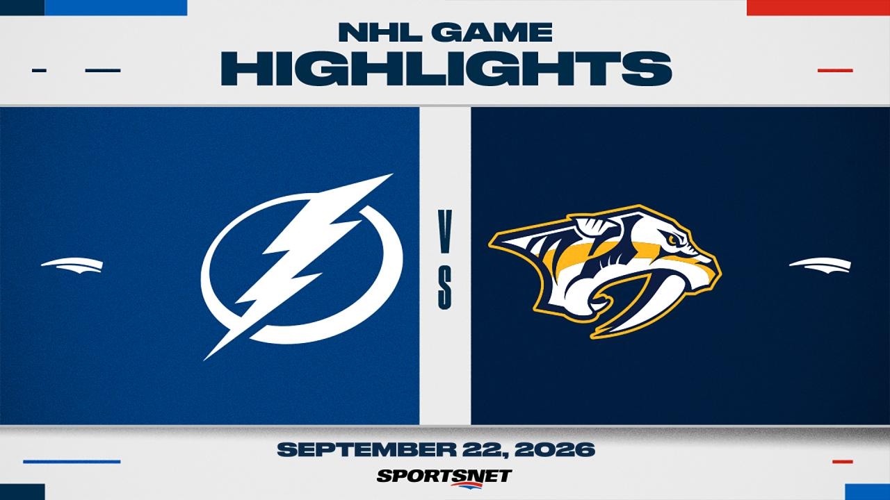 NHL Pre-Season Highlights | Lightning vs. Predators - September 22, 2026