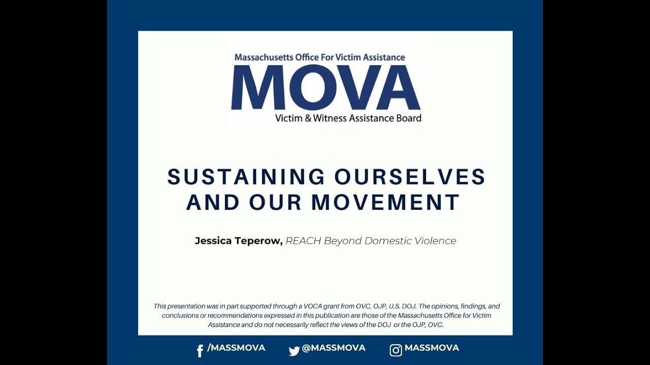 Sustaining Ourselves and Our Movement - REACH Beyond Domestic Violence