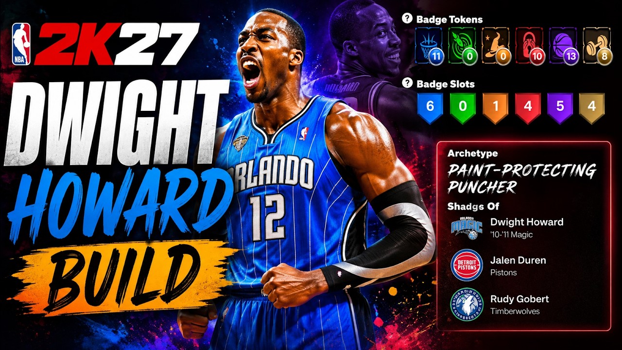 Этот первоклассный билд Дуайта Ховарда ростом 208 см &mdash; просто монстр в NBA 2K27! Лучший билд цент...