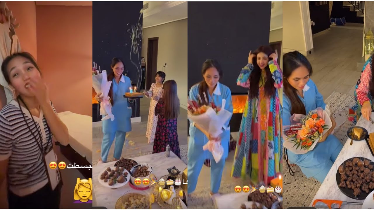عيد ميلاد روكسان فجاءناها بهدايا وكيك وباقه ورد🎁💐🎂رده فعلها ماتوقعت😱🥹❤️
