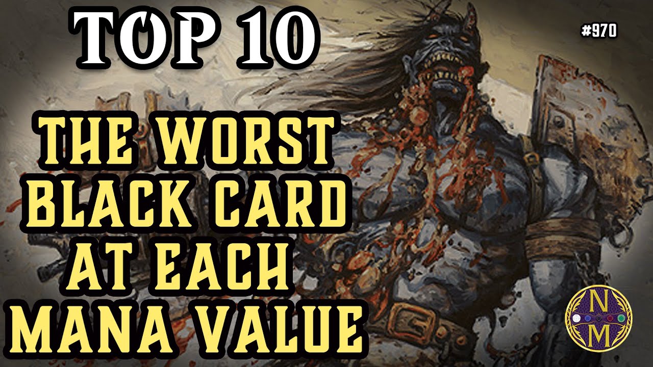 MTG TOP 10: The Worst Black Card At Every Mana Value in Magic: the Gathering