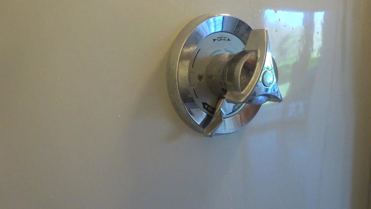 SYMMONS SHOWER VALVE WIMPY HOT WATER FLOW COLD IS FINE