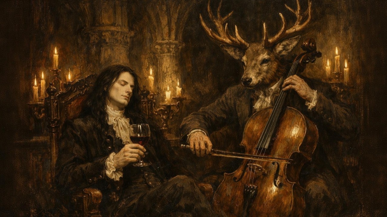 Silencio de la Noche Carmesí – Violonchelo Neoclásico Nocturno